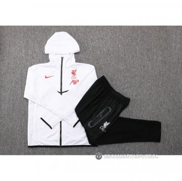 Chandal con Capucha del Liverpool 22-23 Blanco