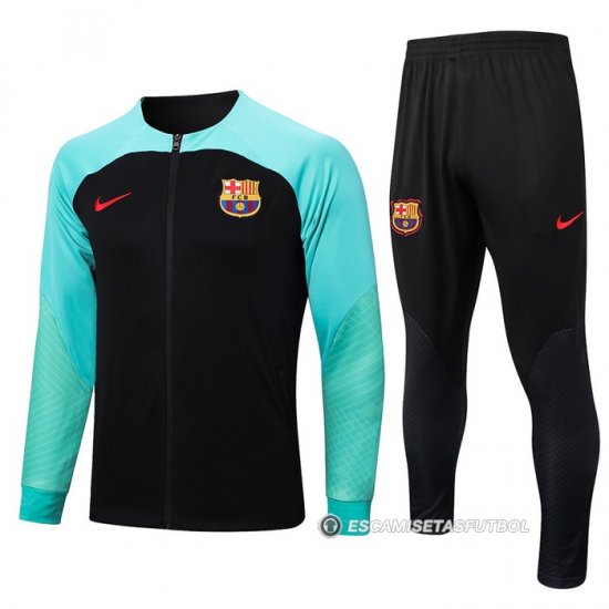 Chandal de Chaqueta del Barcelona 2022-23 Negro - Haga un click en la imagen para cerrar