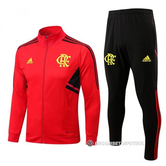 Chandal de Chaqueta del Flamengo 22-23 Rojo - Haga un click en la imagen para cerrar