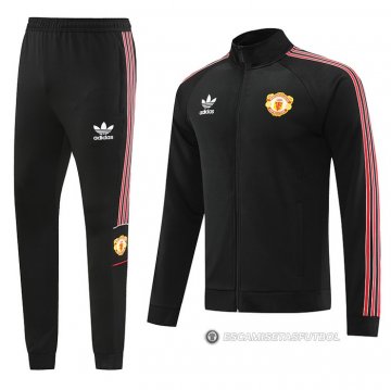 Chandal de Chaqueta del Manchester United 2022-2023 Negro
