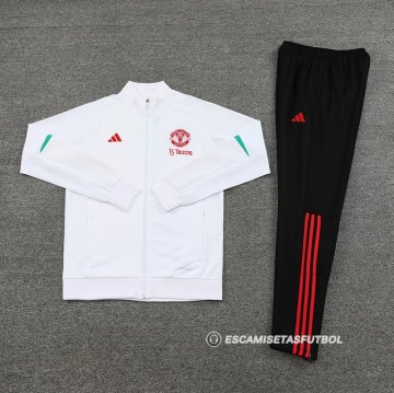 Chandal de Chaqueta del Manchester United 23-24 Blanco