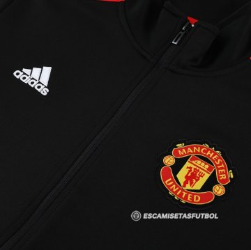 Chandal de Chaqueta del Manchester United 23-24 Negro