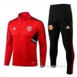 Chandal de Chaqueta del Manchester United Nino 22-23 Rojo
