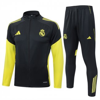Chandal de Chaqueta del Real Madrid Nino 25-26 Gris Amarillo
