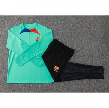 Chandal de Sudadera del Barcelona Nino 23-24 Verde Claro