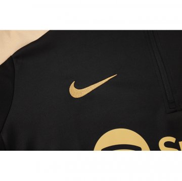Chandal de Sudadera del Barcelona Nino 24-25 Negro Oro