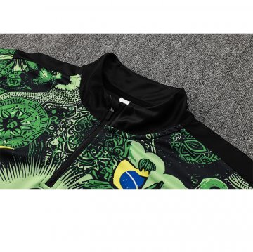 Chandal de Sudadera del Brasil Jesus Nino 24-25 Verde