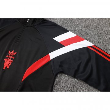 Chandal de Sudadera del Manchester United Nino 2024-25 Negro
