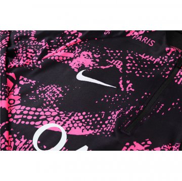 Chandal de Sudadera del Paris Saint-Germain 2022-23 Negro y Rosa