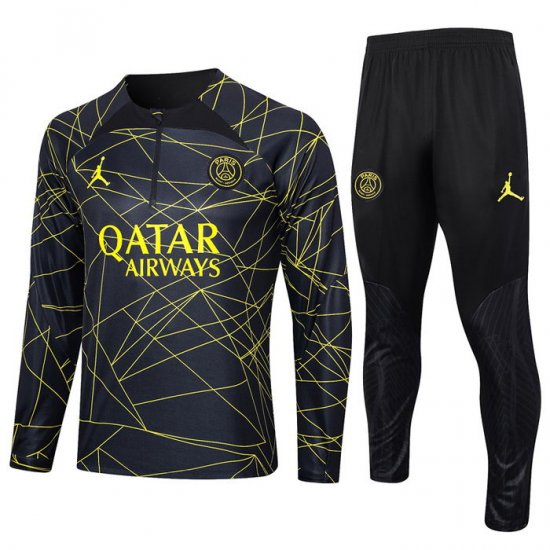 Chandal de Sudadera del Paris Saint-Germain Jordan 2023-24 Negro - Haga un click en la imagen para cerrar