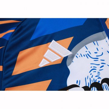Chandal de Sudadera del Real Madrid 25-26 Azul Blanco