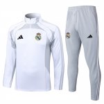 Chandal de Sudadera del Real Madrid 25-26 Blanco Gris