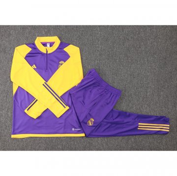 Chandal de Sudadera del Real Madrid Nino 23-24 Purpura