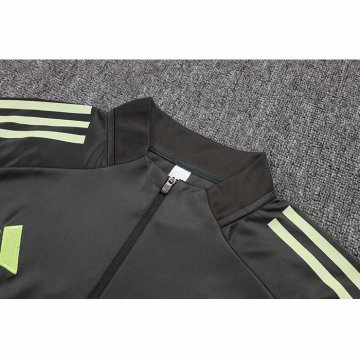 Chandal de Sudadera del Real Madrid Nino 25-26 Gris Verde