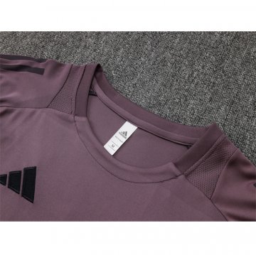 Chandal del Arsenal Manga Corta 24-25 Gris Purpura - Pantalon Corto