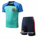 Chandal del Barcelona Manga Corta 22-23 Verde - Pantalon Corto