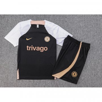 Chandal del Chelsea Manga Corta 23-24 Negro - Pantalon Corto