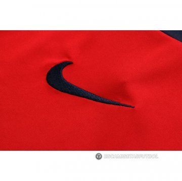 Chandal del Paris Saint-Germain Manga Corta 22-23 Rojo