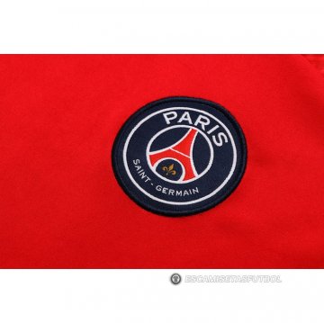 Chandal del Paris Saint-Germain Manga Corta 22-23 Rojo