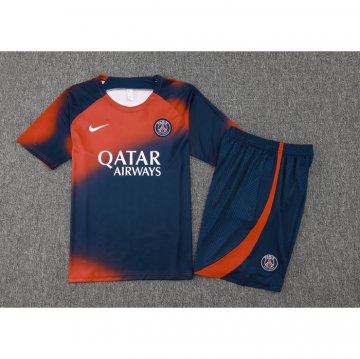 Chandal del Paris Saint-Germain Manga Corta 23-24 Rojo y Azul - Pantalon Corto