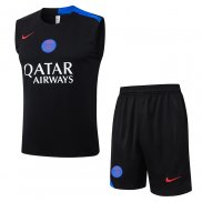 Chandal del Paris Saint-Germain Sin Mangas 25-26 Negro