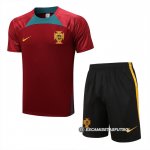 Chandal del Portugal Manga Corta 22-23 Rojo - Pantalon Corto