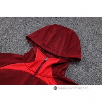 Chaqueta con Capucha del Portugal 23-24 Rojo