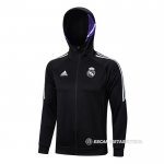 Chaqueta con Capucha del Real Madrid 22-23 Negro