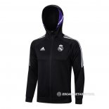 Chaqueta con Capucha del Real Madrid 22-23 Negro