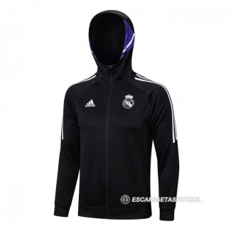 Chaqueta con Capucha del Real Madrid 22-23 Negro