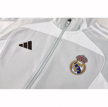 Chaqueta del Real Madrid 25-26 Gris Blanco