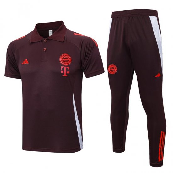Conjunto Polo del Bayern Munich 24-25 Rojo - Haga un click en la imagen para cerrar