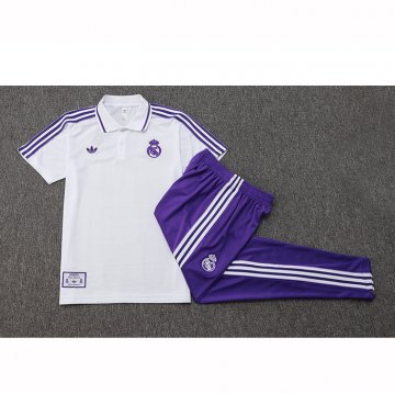 Conjunto Polo del Real Madrid 25-26 Blanco Purpura