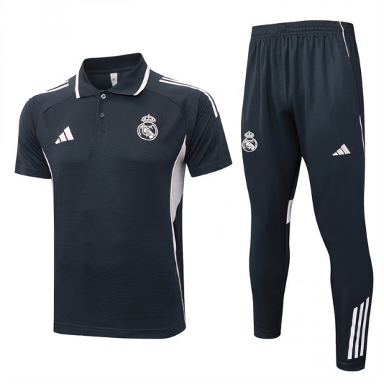 Conjunto Polo del Real Madrid 25-26 Gris Rosa - Haga un click en la imagen para cerrar