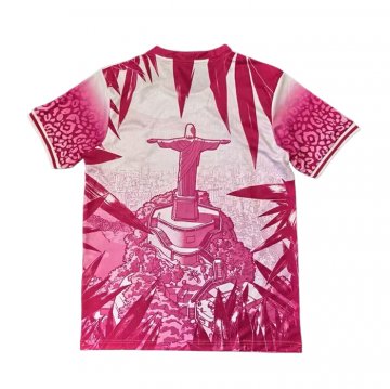 Tailandia Camiseta Brasil Jesus 25-26 Rosa