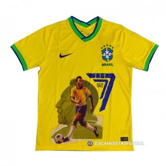Tailandia Camiseta Brasil Pele Special 2022 Amarillo