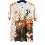 Tailandia Camiseta Japon Samurai 25-26 Blanco Naranja