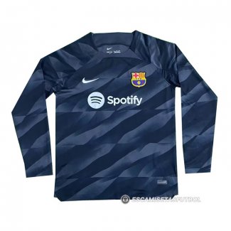 Camiseta Barcelona Portero Manga Larga 23-24 Negro
