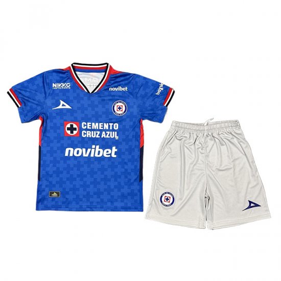 Camiseta Cruz Azul 1ª Nino 25-26 - Haga un click en la imagen para cerrar
