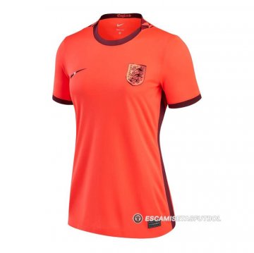 Camiseta Inglaterra 2ª Mujer Euro 2022