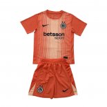 Camiseta Inter Milan Portero Nino 25-26 Naranja