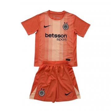 Camiseta Inter Milan Portero Nino 25-26 Naranja