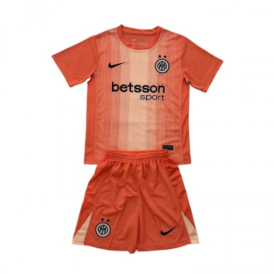 Camiseta Inter Milan Portero Nino 25-26 Naranja - Haga un click en la imagen para cerrar