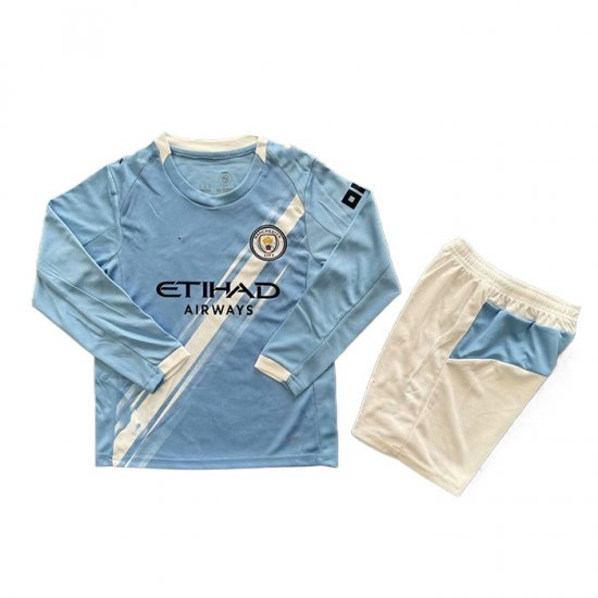 Camiseta Manchester City 1ª Manga Larga Nino 25-26 - Haga un click en la imagen para cerrar