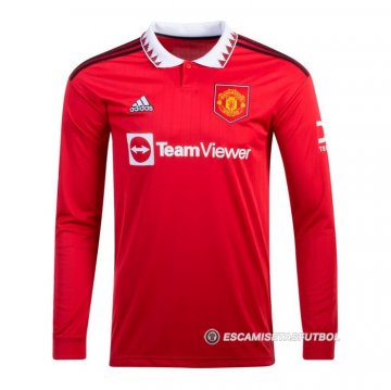 Camiseta Manchester United 1ª Manga Larga 22-23