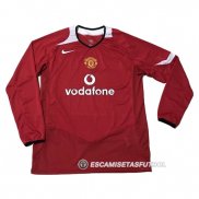Camiseta Manchester United 1ª Manga Larga Retro 2005-2006