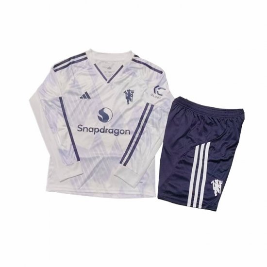 Camiseta Manchester United 2ª Manga Larga Nino 25-26 - Haga un click en la imagen para cerrar