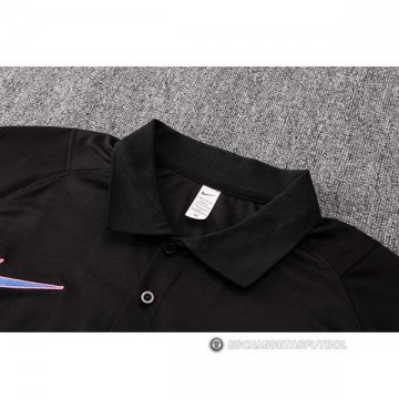 Camiseta Polo del Barcelona 22-23 Negro