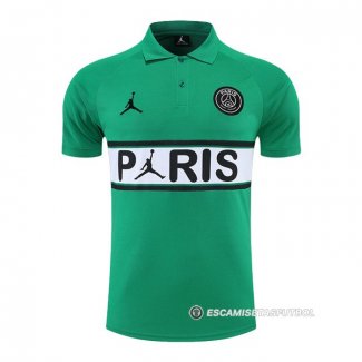 Camiseta Polo del Paris Saint-Germain Jordan 22-23 Verde