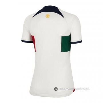 Camiseta Portugal 2ª Mujer 2022